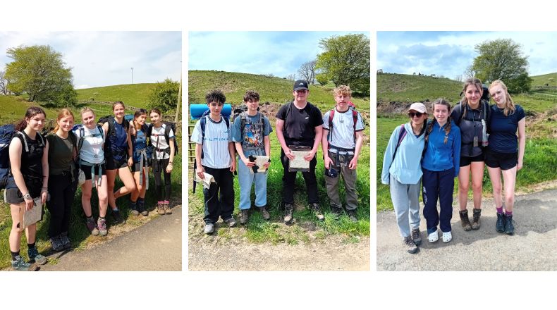 Year 12 students who have taken part in this year's first First Duke of Edinburgh expedition 
