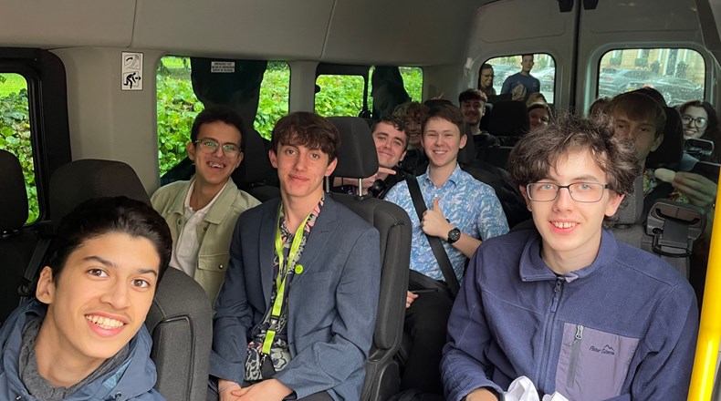 The MFL department took a minibus of Gosforth Academy sixth formers and Y11s to the Goethe Institut in Glasgow, exploring car