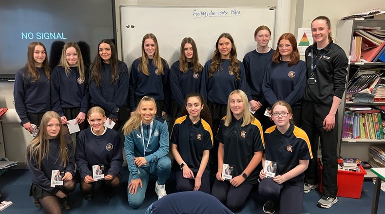 International Women’s Day – Anna Soulsby from Newcastle United visits Gosforth Academy