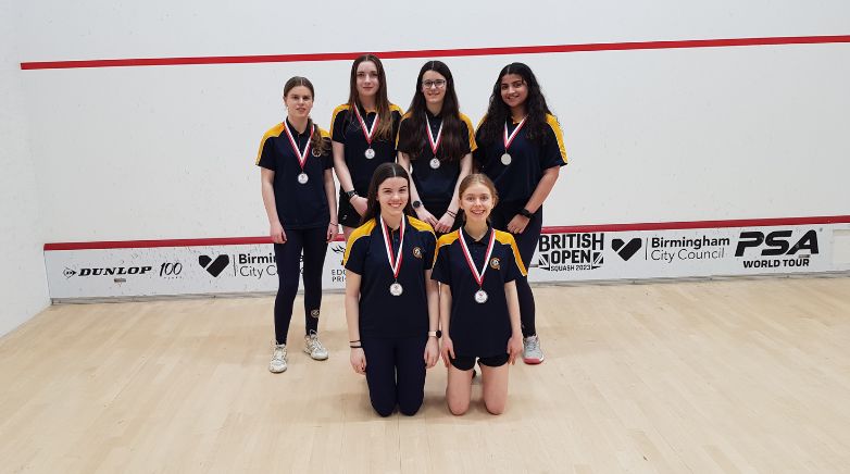 Gosforth Academy student squash team