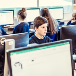 Child on computer