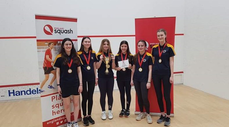 Gosforth Academy KS4 girls squash team