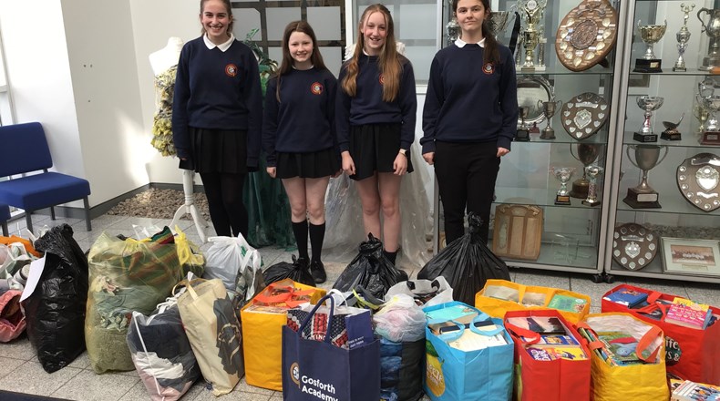 Gosforth Academy, St Oswald' Hospice Appeal.
