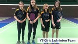 Y9 Girls Badminton Team