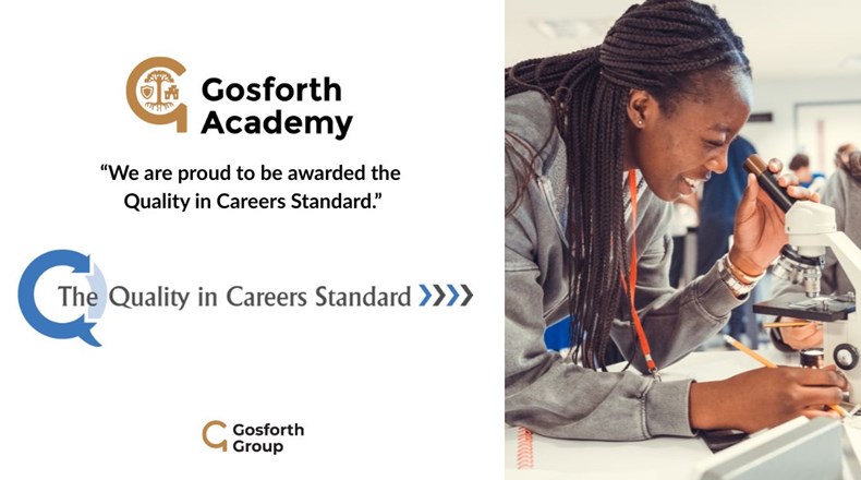 Gosforth Academy receives the Quality in Careers Standard award