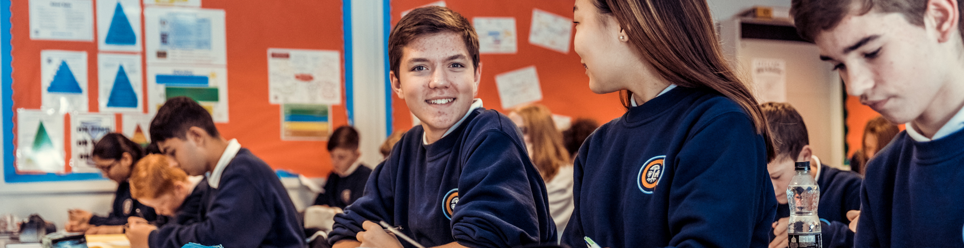 Children in Gosforth Academy classroom