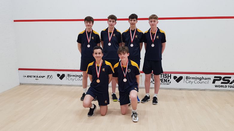 Gosforth Academy student squash team